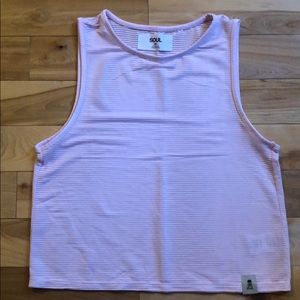 Soul by SoulCycle sheer pink workout top *XS*